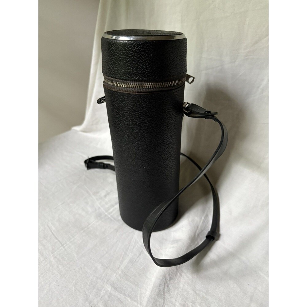 Vintage Soligor 9.5”x3" Hard Lens Case for Telephoto Zoom Lenses-Black